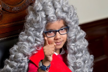 Vishakh was given the role of Judge in the trial 